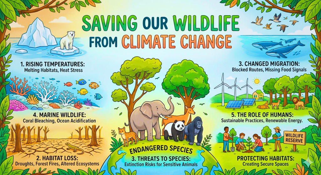 How climate change is affecting wildlife and natural habitats